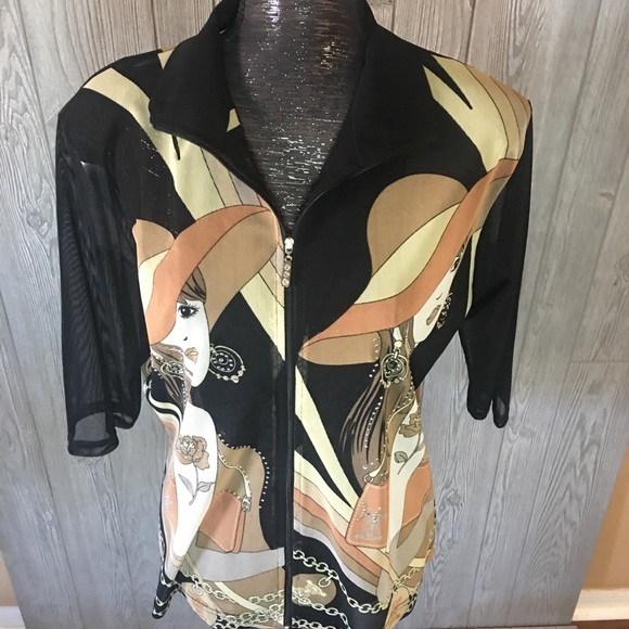 Vintage Bee Australia Casual Fashion Blouse Size M - Picture 2 of 8